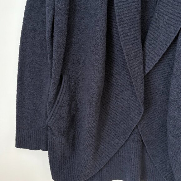Barefoot Dreams Bamboo Chic Lite Circle Cardigan Navy Sz M - Picture 6 of 10